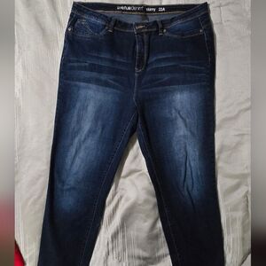 Avenue Women's Midnight Blue Skinny Jeans